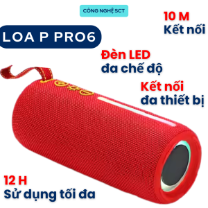 Loa Bluetooth P Pro 6 Nghe Nhạc Mạnh Mẽ – Công Nghệ Kết Nối Mượt Mà  Âm Thanh Sống Động  Bass Chuẩn  Nghe Nhạc  Xem Phim Cực Đã