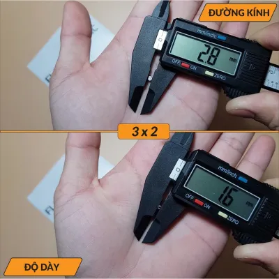 Nam châm đất hiếm vĩnh cửu mini siêu mạnh 3x1 3x2 3x3 3x4 3x5 4x1 4x1.5 4x2 4x3 4x4 4x5 5x1 1.5 2 3 4 5 - Đơn vị tính: milimet (mm) nam châm siêu nhỏ