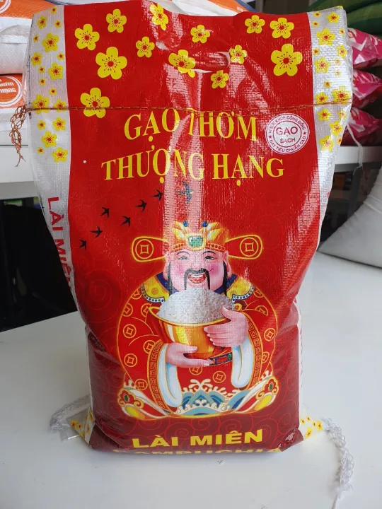 Gạo Lài Miên 5kg L2 Campuchia Lúa Mùa Dẻo Nhẹ - Dẻo Nhẹ Mềm Cơm - Gạo Tiến Dũng