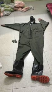 Bộ quần áo lội nước liền ủng size 38-43 ủng liền quần lội nước bộ quần áo đánh cá vệ sinh môi trường ung loi nuoc