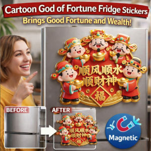 Magnetic Sticker Joyfulness Red Festive Elements Refrigerator Decoration Beautifying the Kitchen Environment