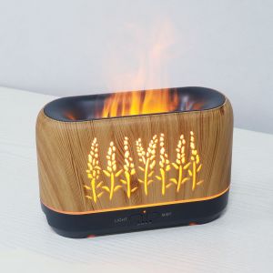 Fire Flame Humidifier USB Powered LED Light Flame Aroma Diffuser Essential Oil Mist Humidifiers Portable 200ML