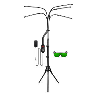 DECINIEE LED Red Infrared Light Therapy Lamp 660nm and 850nm Infrared Light Device Used To Relieve Full Body Pain Adjustable Bracket