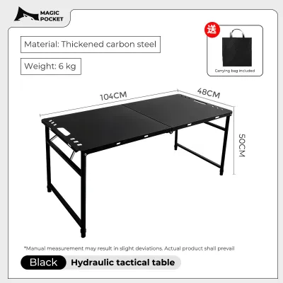 100CM Camping Folding Table Hydraulic Table Home Outdoor Picnic Table Meja Makan Lipat 液压折叠桌