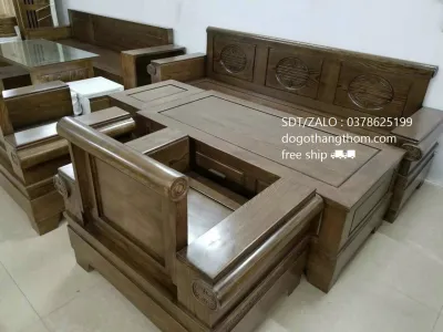 bàn ghế pháo gỗ sồi phòng khách phòng ngủ giá thật