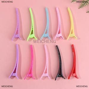 [COD] WEICHENG 10Pcs/Set Professional Basic Hair Grip Clips Sectioning Salon Styling Hair Clips