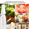Soda Siphon 1L,Portable Sparkling Water Maker,Compact Carbonated Water Machine for Flavored Drinks Reusable Beverages Machine Kit,Travel Soda Machine for Home & Outdoor. 