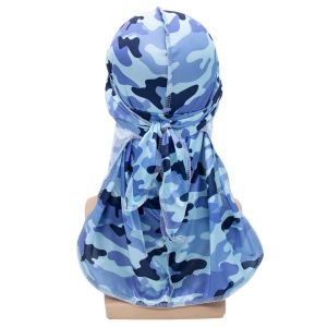 Durag Ikat Kepala Bandana Ekor Panjang Hip Hop Topi Du-Rag Ikat Kepala Breathable Pirate Hat Bandana Aksesoris Rambut