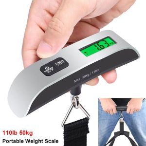 DOOUR 1Pcs Portable Weight Scale Handheld Lightweight Luggage Scale 110lb 50kg Hanging Baggage Scale for Travel Suitcase Shopping Vegetables Fishing