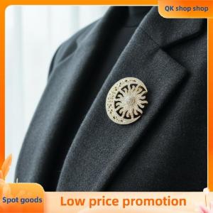 ✨QK shop✨ Rhinestone Moon Sun Flower Brooch Women Fashion Accessory For Clothing Coat Casual And Formal Events