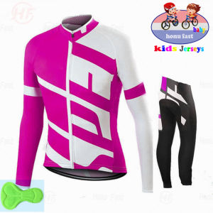 2026 Kids Long Sleeve Cycling Clothing BabyTeam Spring/autumn Cycling Clothing Boys MTB Cycling Long Pants Boys Ropa Ciclismo