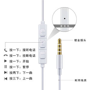 Suitable for type-c Android 3.5mm Mobile Phone iphone In-ear wired headphones with microphone and high sound quality