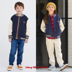 [Auth Uniqlo] Áo Khoác Bomber Nỉ Trẻ Em - Tag Nhật