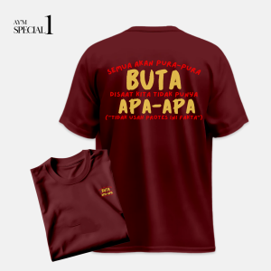 Kaos Baju Distro T shirt Motivasi - Semua Akan Pura Pura Buta / Kaos Distro Lengan Pendek Pria Wanita Bahan 100% Katun Tebal adem Nyaman dipakai / Kaos Dewasa