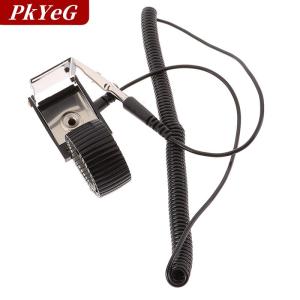 [COD] PkYeG Anti STATIC Work สายรัดข้อมือ ESD adjustable Discharge Belt GROUND Metal Bracelet