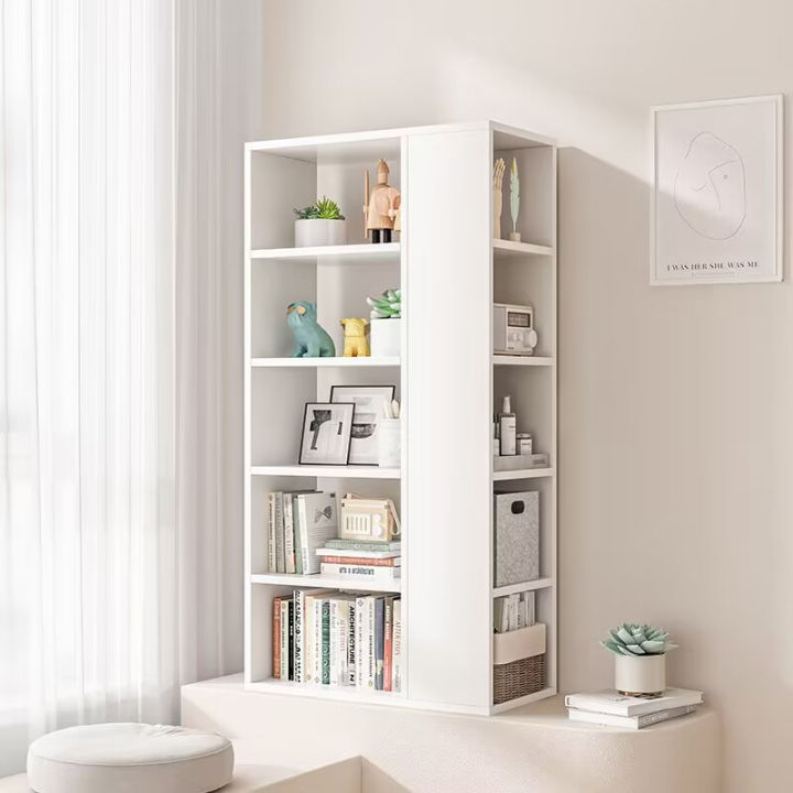 DIDI Bay window bookshelf small bookcase bedroom balcony locker simple
