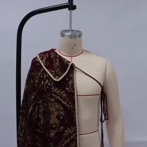 Medieval Renaissance period clothing noblemans Tudor kings cloak RenFaire Half-shoulder cape
