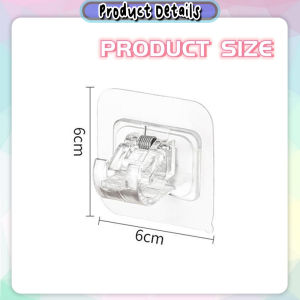 1 Pair Punch-free Wall Hook Self Adhesive Double-Sided Wall Hooks Kitchen 子母扣 Penyangkut Dinding - SO82