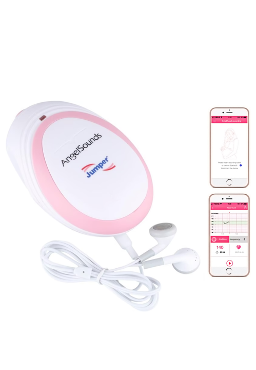 Jumper Angelsounds Fetal Doppler With Phone APP Monitoring Pink