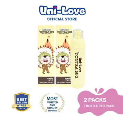UniLove Contra Bug Deet-Free Spray 100ml Bottle of 2