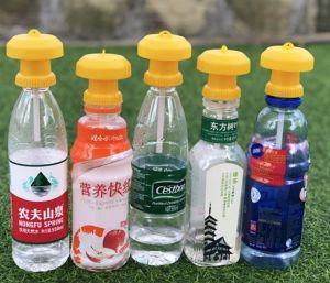 Fruit Fly Trap Killer Plastic Geel Drosophila Val Fly Catcher Pest Insect Control Voor Home Boerderij Boomgaard 62 Cm *6