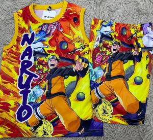 COD KIDS TERNO JERSEY 2 - 7 YRS OLD NARUTO PRINTED