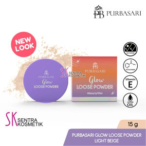 PURBASARI Bedak Tabur Glow Loose Powder Face Powder Purbasari