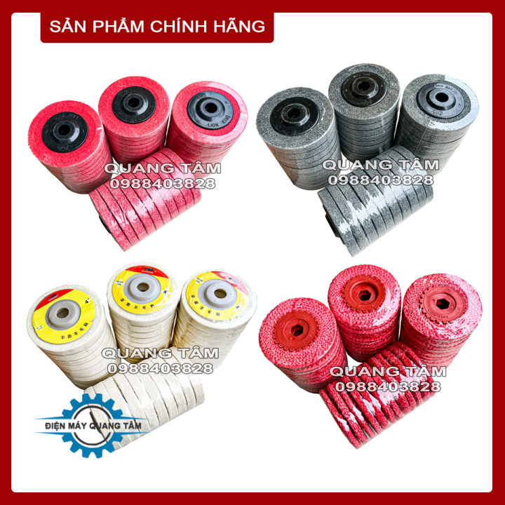 [1 Viên] Nỉ Đỏ / Nỉ Xám / Nỉ Trắng / Xơ Dừa Đánh Bóng Inox 100mm Chất ...