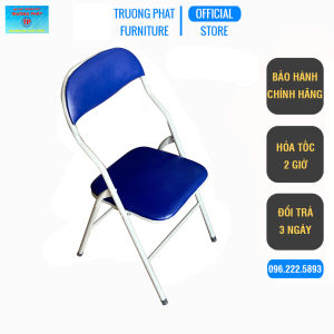 Ghế gấp văn phòng Trường Phát G01S ghế xếp khung sắt sơn tĩnh điện đệm tựa ghế bọc pvc êm ái gấp gọn dễ dàng