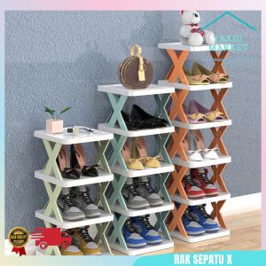 Rak Sepatu Model Silang X Shape Non Slip - Aesthetic Shoerack