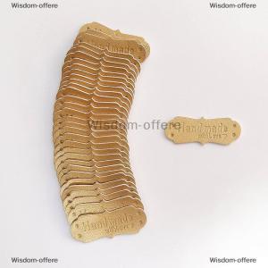 [COD] Wisdom-offere 50Pcs PU Leather Tags Handmade With Love Labels Sewing Craft DIY Knittin Tags