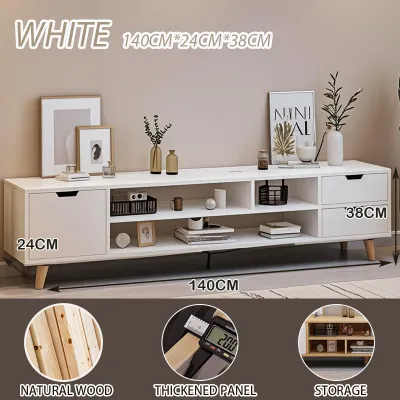 NAIJIA TV Cabinet 120/140/160cm Almari TV Rack TV Nordic style simple modern solid board TV console電視櫃