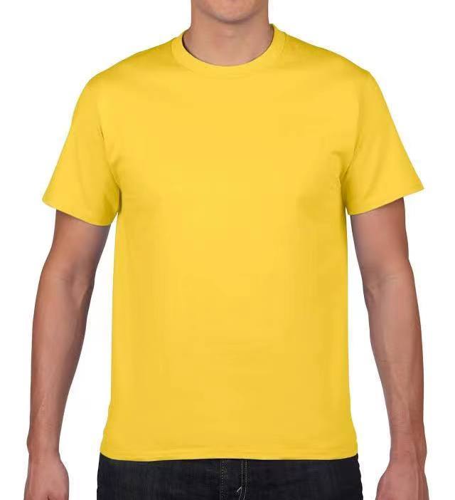 Plain Yellow T-shirt Unisex Cotton For Men and Women (FREESIZE