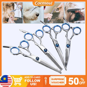 【Malaysia Shipped in 24 hours】6PCS/Set 6-Inch Beauty Scissors Pet Shearing Scissors for Dogs