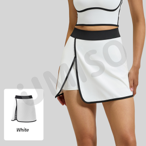 UMISO Yoga Set Shockproof Shaping Sports Bra High Waist Yoga Wide Leg Pants Hidden Pocket 2in1Yoga Skirt Streamlined Fitness Sports Suit