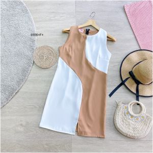 CC 9356 เดรสทำงาน เดรสสั้น ชุดทำงานราคาถูก (ฟรีไซส์ M อก 34-38 เอว26-32 สพ36-40 ยาว 34.5)