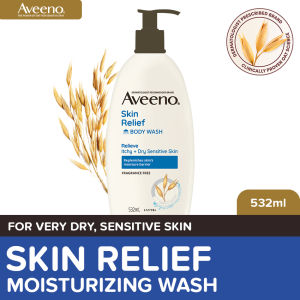 Aveeno Skin Relief Body Wash 532ml: eczema wash atopic dermatitis for sensitive dry itchy skin