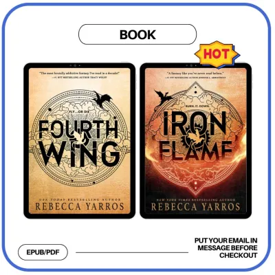 ⭐ ⭐READY STOCK⭐ ⭐ ✲Fourth Wing Iron Flame by Rebecca Yarros☂