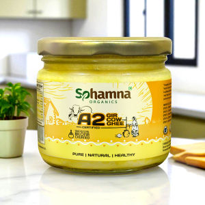 Sohamna Organics A2 Gir Cow Ghee | 300ml | Bilona Hand-Churned | 100% Pure & Authentic