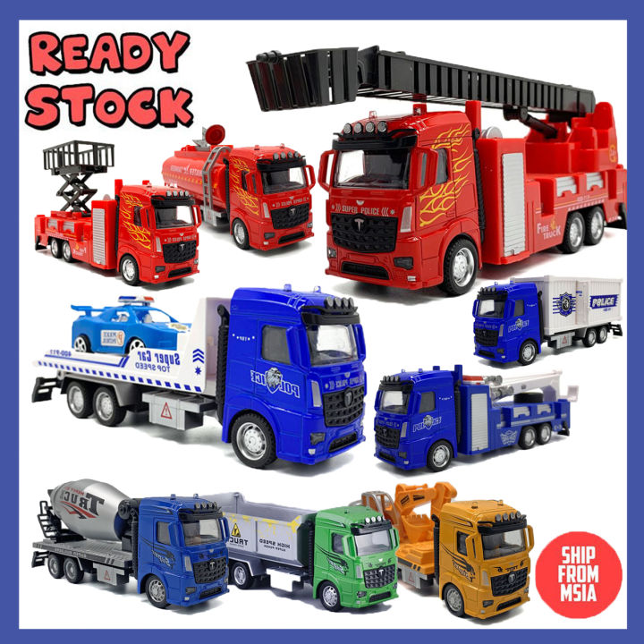 MOOKEENONE Simulated Engineering Truck Toy - 1:50 Alloy Tanker Trailer, Pull Back Action - View #9