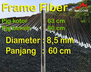 Frame fiber tenda dome 85 mm Pjg 60 cm