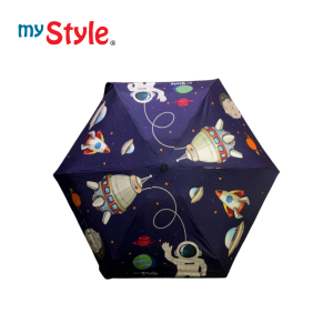 My Style TM 1526A Gold UV Umbrella Size 19" 5 fold for Boys - Payung Lipat Manual Anti Sinar UV