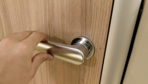 Upgraded Bathroom Door Lock with Privacy Function Convenient Lock Secure Locking Mechanism Door Handle Lock for Travel