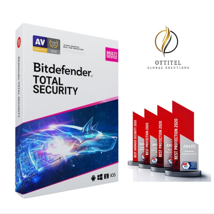 Bitdefender Total Security 1 Year 5 Device Antivirus 2024 By OGS (100 Original Activation code