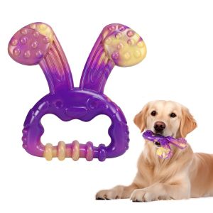 Indestructible Dog Toys for Aggressive Chewers Durable Nylon Chew Toy with Teeth Cleaning for Medium Large Breed Dogs