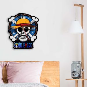 JAM DINDING ONE PIECE LUFFY BOUNTY AESTHETIC DEKORASI HIASAN DINDING KARAKTER