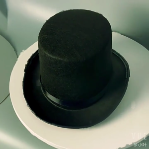 Black Polyester Felt Satin Top Hat Magician Hat Gentleman Hat Party Costume Accessories One Size Fits Most Adult Kids