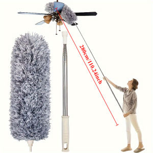 Adjustable & Bendable Microfiber Duster - Washable Reusable Cleaning Tool for High Ceilings Furniture and Cars 3 Red Thumbs-Up Symbols of Approval Dusters for Cleaning