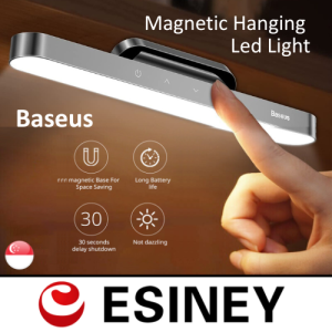 Baseus Magnetic LED Hanging Desk Lamp Stepless Dimming Charging Table Lamp Night Light For Study Wardrobe Bedroom