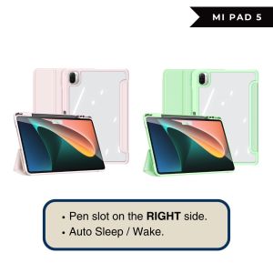 DUX TOBY Trifold Stand Flip Tablet Case Protective Smart with Pen Slot Holder for Mi Pad 7 6 Pro 5 Cover Casing